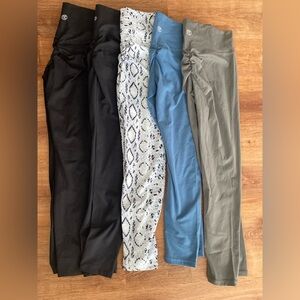 Til You Collapse Women's Leggings - Black, White, Blue, Gray